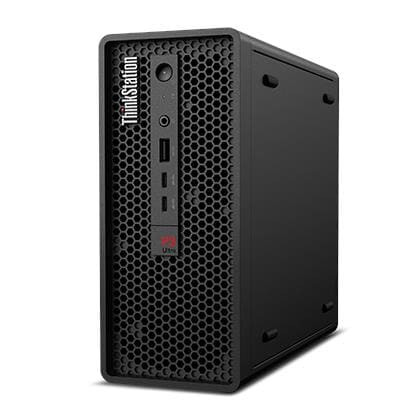 Front view of the compact Lenovo ThinkStation P3 Ultra SFF Gen 2