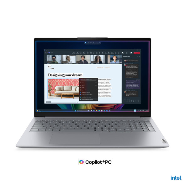 Lenovo ThinkBook 16 G9 16-inch business laptop in Arctic Grey.