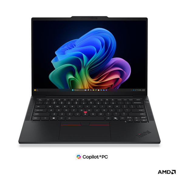 Front view of the Lenovo ThinkPad T14s Gen 7 ultrabook showing the 14-inch WUXGA non-touch display