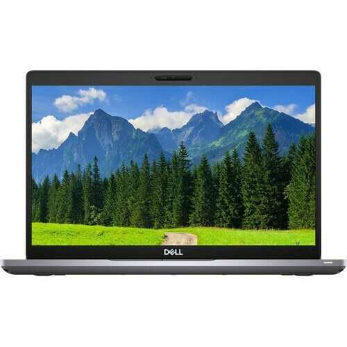 Front view of the Dell Latitude 5410 laptop open, showing the 14-inch Full HD display panel