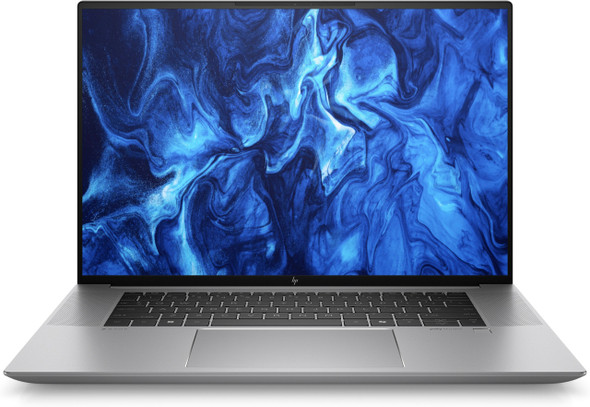 HP ZBook Studio 16 G11 Mobile Workstation – Front open view in Meteor Silver highlighting 16-inch WUXGA 16:10 display