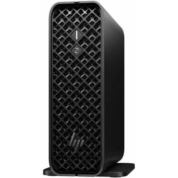 HP Z2 Mini G1i Workstation Desktop PC – Front profile displaying sleek black finish and power button
