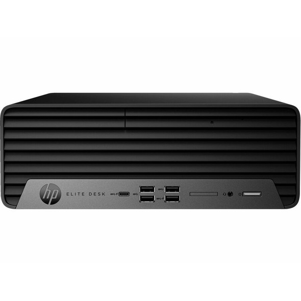 HP EliteDesk 600 G9 Small Form Factor Desktop – Front perspective view showcasing compact workstation design and front I/O ports