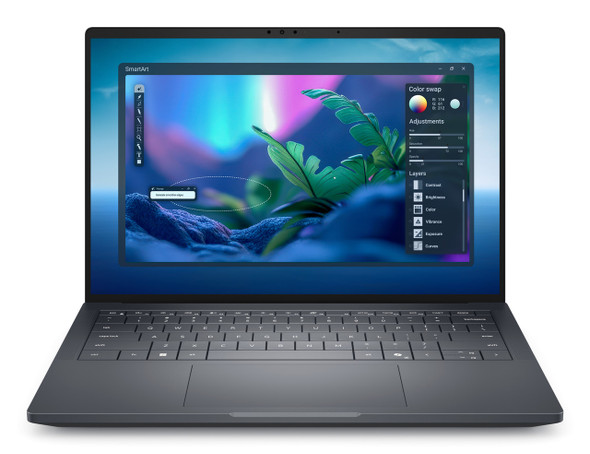 Dell Pro Max 14 MA14250 laptop – front view with 14-inch OLED touchscreen