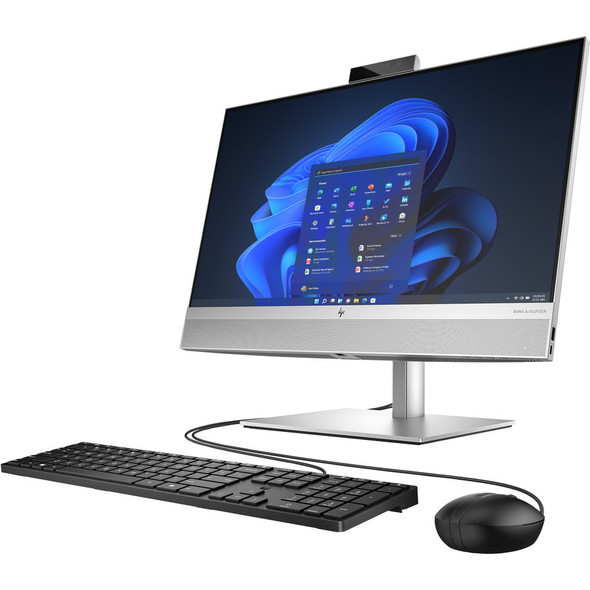 HP EliteOne 840 G9 All-in-One – Front profile showing 23.8 Inch FHD display and built-in webcam