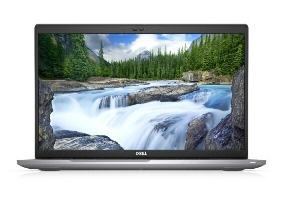 Dell Latitude 5520 15.6-Inch Laptop – Front View Displaying FHD Display and Full Keyboard with Numeric Keypad
