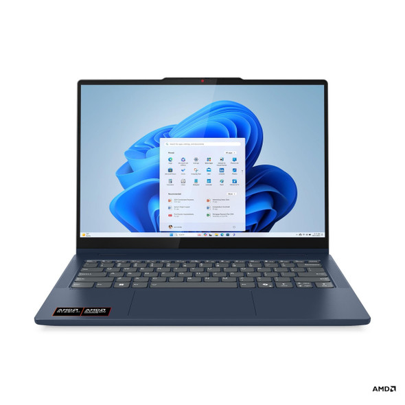 Lenovo IdeaPad 5 2-in-1 14" Touchscreen Laptop – Front angled view in standard laptop orientation highlighting the Cosmic Blue finish