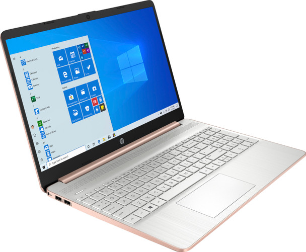 HP Laptop 15-dy0027ds - 15.6" Display, Intel N4020, 4GB RAM, 128GB SSD, Windows 11 S Mode, Pale Rose Gold