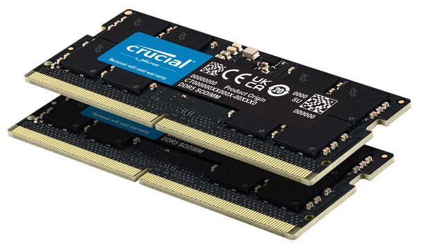Micron Crucial 16gb Kit (2 X 8gb) Ddr5-4800 Sodimm
