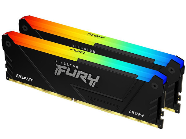 Kingston 32gb 3200mt/s Ddr4 Cl16 Dimm (kit Of 2) 1gx8 Fury Beast Rgb