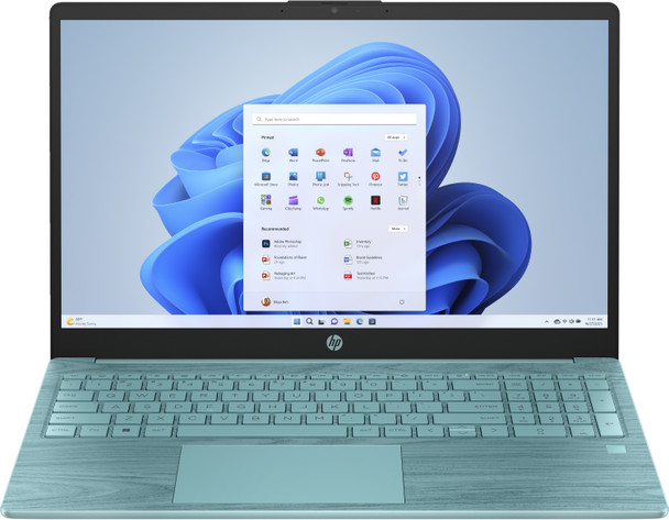 HP 15-fd0625ds - 15.6" Display, Intel N100, 4GB RAM, 128GB Storage, Windows 11 S, Seafoam Teal