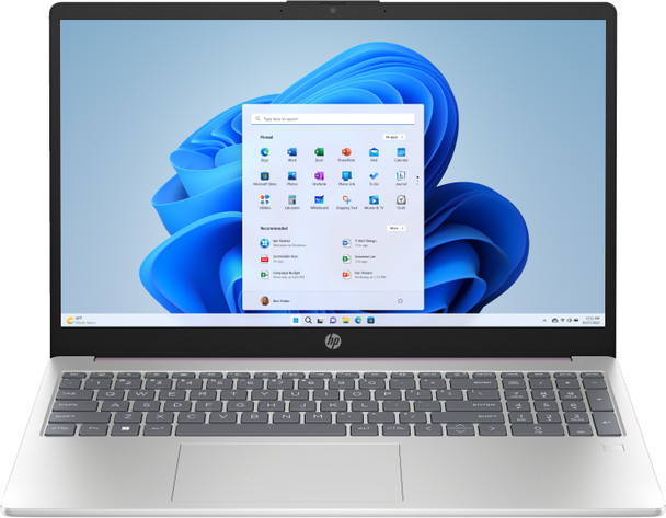 HP 15-fd0108ds 15.6" Laptop - Intel N100, 4GB RAM, 128GB UFS, Winter Lavender & Silver