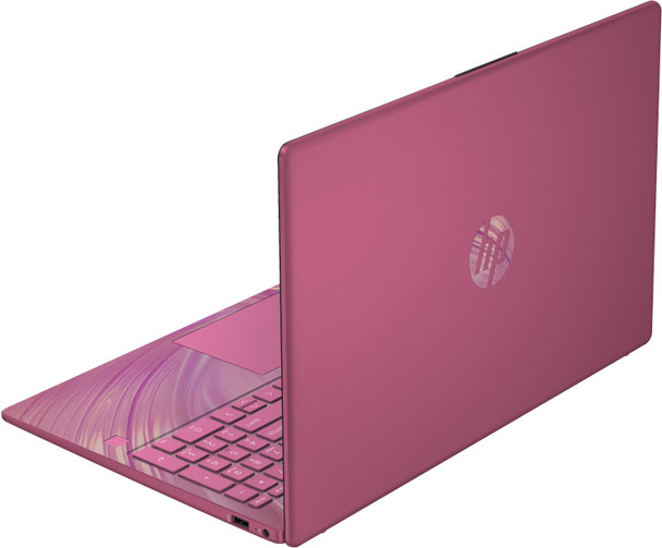HP 15-fd0109ds 15.6" - Intel N100, 4GB RAM, 128GB UFS, Iridescent Floral Design - Sunkissed Plum