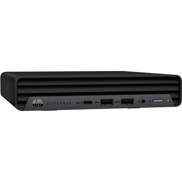 HP EliteDesk 800 G6 Mini Business PC – Front profile view showing ultra-compact mini chassis and front I/O ports