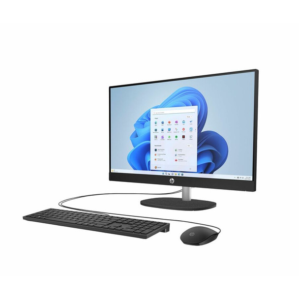 HP 24-cr0430 All-in-One Computer – Intel i3-N300, 8GB RAM, 256GB SSD, 23.8" Full HD Display, Black