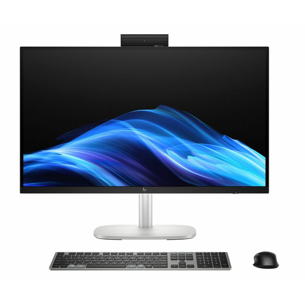 HP EliteStudio 8 All-in-One G1i 23.8" AI Desktop with Intel Core Ultra 7 processor, 16GB RAM, 512GB SSD, and Windows 11 Pro — sleek, space-saving workstation designed for AI-enhanced productivity and modern business environments.
