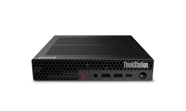 Lenovo ThinkStation P3 Tiny Gen 2 AI-ready workstation with Intel Core Ultra 7, and compact black chassis