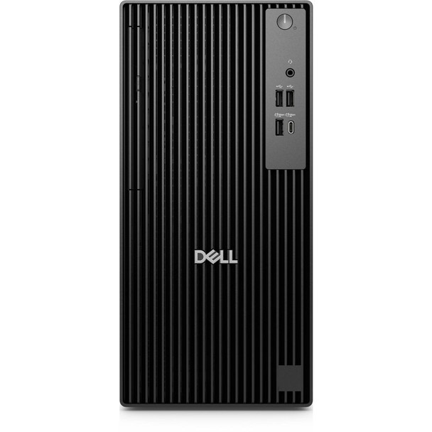 Dell Pro Tower QCT1250 Desktop with Intel Core Ultra 7 processor, 16GB RAM, and 512GB SSD—shown with compact tower design, ideal for business productivity and multitasking performance.