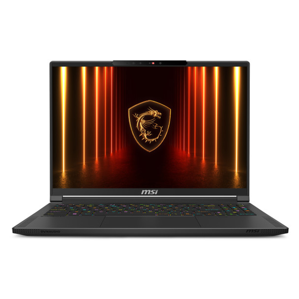 MSI Stealth A16 AI+ laptop front view AMD Ryzen AI 9 RTX 5080 32GB RAM 2TB SSD