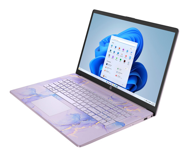 HP 17-cn3143ds Notebook  Intel N100 Quad-Core, 17.3" Touchscreen, 4GB RAM, 128GB UFS, Winter Lavender