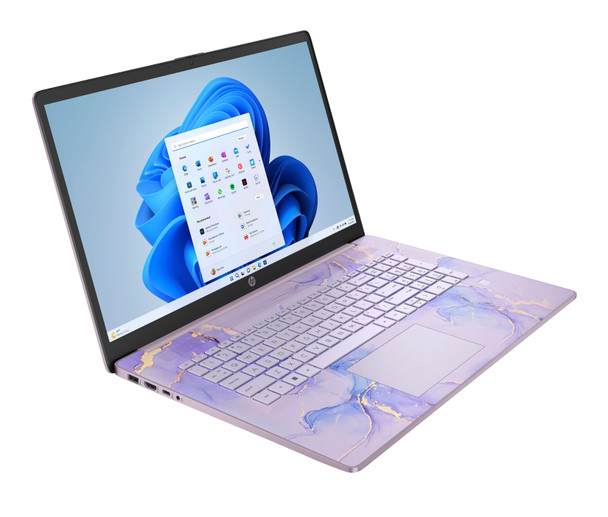 HP 17-cn3143ds Notebook  Intel N100 Quad-Core, 17.3" Touchscreen, 4GB RAM, 128GB UFS, Winter Lavender