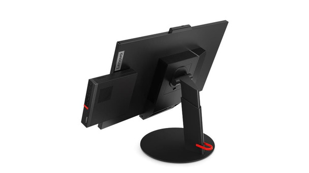 Lenovo ThinkCentre TIO27 27” Monitor – QHD IPS, 99% sRGB, VOIP Camera + Mic, Height/Pivot/Tilt Adjustable – Black