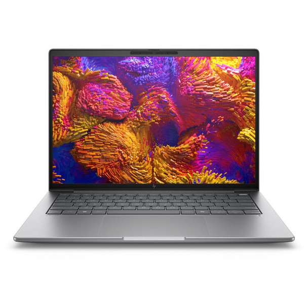Front view of HP ZBook 8 G1ak 14" AI PC showing anti-glare screen
