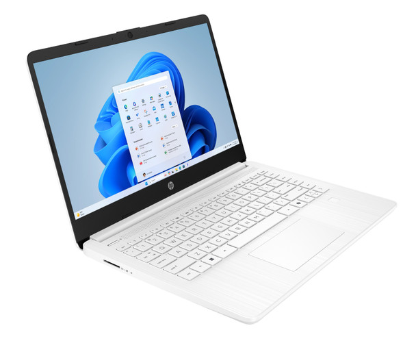 HP 14-dq3120nr 14" Laptop - Intel Celeron N4500, 4GB RAM, 64GB eMMC, Windows 11 Home in S Mode - Snowflake White