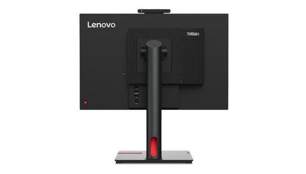 Lenovo ThinkCentre TIO-24 Gen 5 23.8" FHD IPS Touch Monitor – 1080p Webcam, Speakers, KVM, Height Adjustable Stand – Black