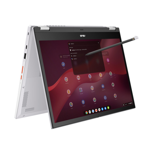 Asus Chromebook Vibe CX34 Flip CX3401FBA-GE566T-S 2-in-1, 14" 144Hz WUXGA Touch, Intel Core i5-1235U, 16GB RAM, 256GB SSD, ChromeOS – Pearl White