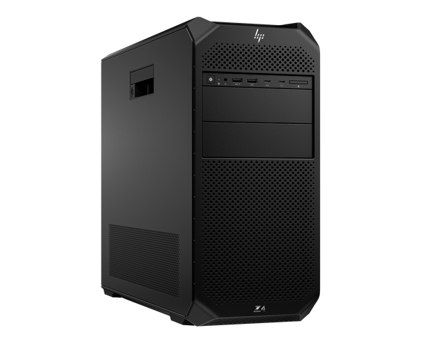 HP Z4 G5 Tower Workstation front view showing sleek chassis design with Intel Xeon and NVIDIA RTX professional graphics capabilities.