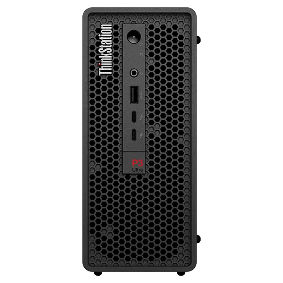 Lenovo ThinkStation P3 Ultra SFF Gen 2 compact workstation with Intel Core Ultra 5 and PCIe 5.0 SSD.