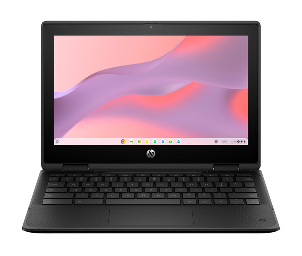 Front view of the HP Fortis Flip G1m 2-in-1 Chromebook