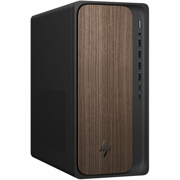 HP OmniDesk Desktop PC, Intel Core Ultra 5 225, 16GB RAM, 1TB SSD,, W11 Home, Dark Wood, M03-0155t (2025) (Refurbished)