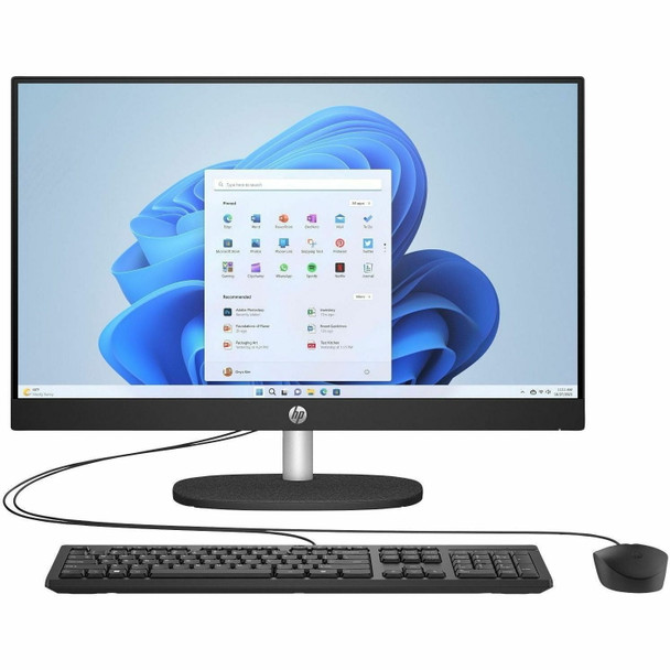 HP 24-cr0430 23.8" FHD All-in-One Desktop Intel Core i3-N300 8GB RAM 256GB SSD Windows 11 Home, Black (Refurbished)