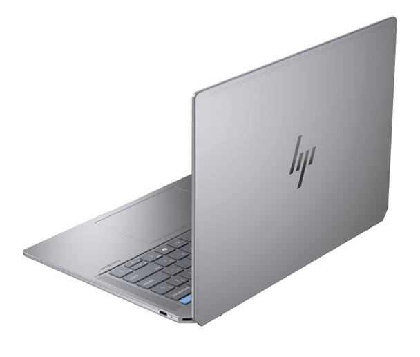 The ultra-mobile aluminum chassis is shown from a side profile to highlight its 0.65-inch thickness and Thunderbolt 4 ports.