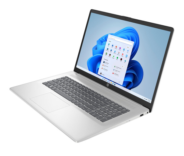 HP 17-cp2199nr 17.3" Non-Touch Laptop – AMD Ryzen 5 7520U, 16GB RAM, 512GB SSD – Natural Silver