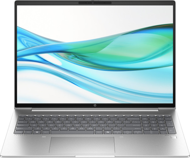 HP ProBook 460 G11 front profile showing slim 16-inch chassis and 16:10 aspect ratio anti-glare display.