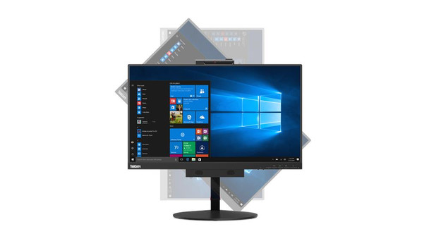 Front view of the Lenovo ThinkCentre Tiny-In-One 24 Gen 3 display showcasing the 23.8-inch anti-glare panel