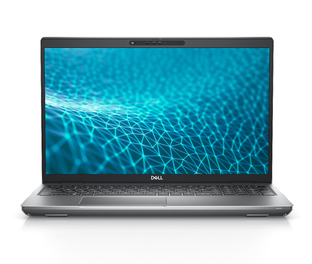 Dell Latitude 5531 business workstation laptop open at a slight angle showcasing its spacious 15.6 inch display.