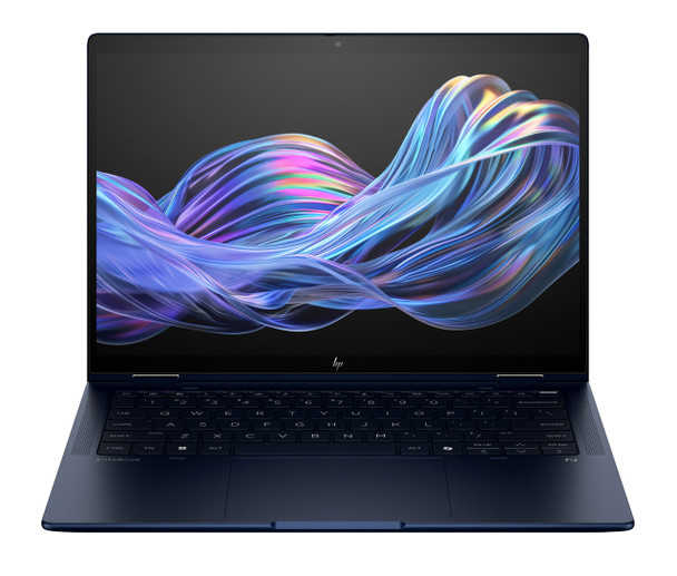 Front view of EliteBook X Flip G1i highlighting the 14.0 inch WUXGA edge-to-edge glass touch screen panel and narrow borders.