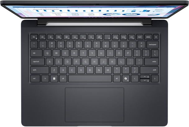 Full view of the premium backlit keyboard deck and precision trackpad optimized for data input.