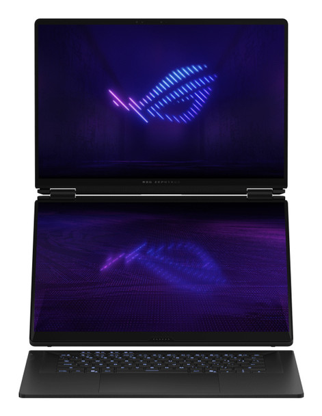 Front view of the ASUS ROG Zephyrus 16-inch laptop in Gray