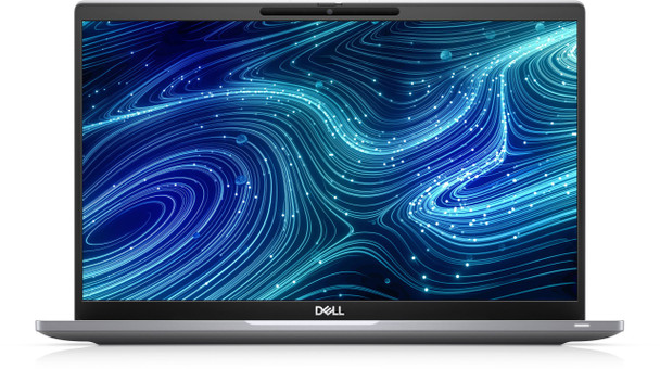 Front view of the Dell Latitude 7420 2-in-1 business convertible open displaying the 14-inch anti-glare FHD touchscreen display.