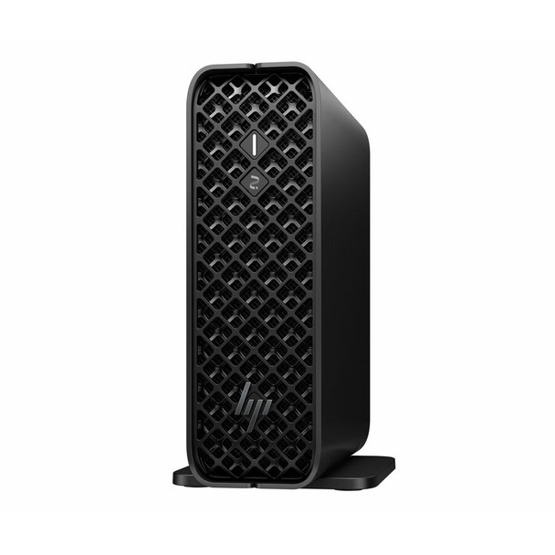 Front view of the HP Z2 Mini G1i Workstation Desktop PC in Black