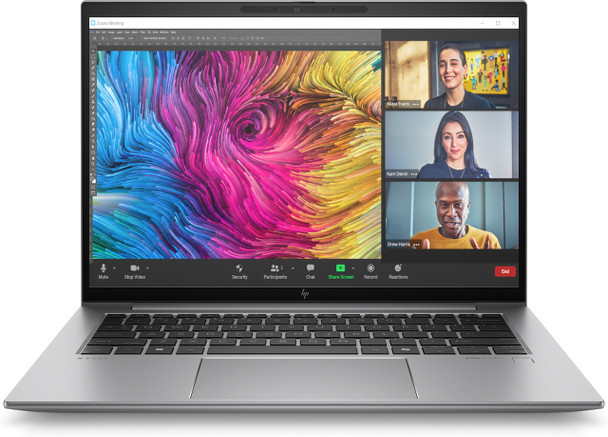 HP ZBook Firefly 14 G11 Mobile Workstation – Front open view showing 14-inch WUXGA anti-glare display