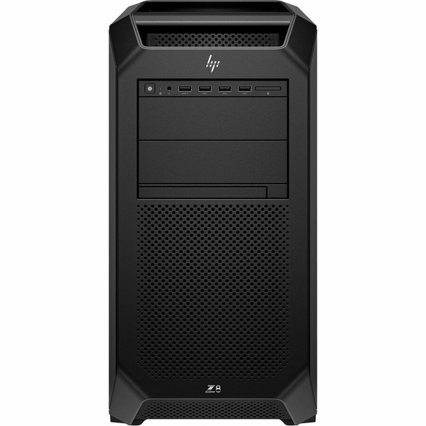 HP Z8 G5 Workstation Tower – Front perspective view in Black highlighting full-height expansion chassis