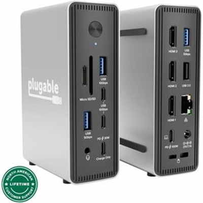 USB C MST Triple Display Dock