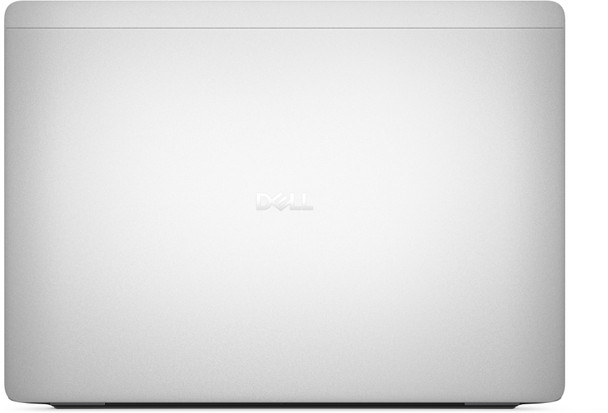 Dell Pro 13 Plus 2-in-1 PB13250 Convertible Laptop – Top outer lid in Platinum finish with central Dell logo