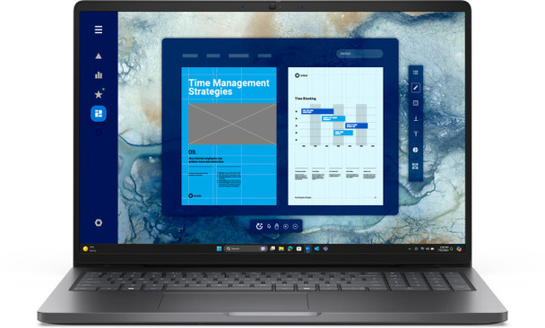 Dell Pro 16 PC16250 16-Inch Notebook in Magnetite – Front View Displaying FHD+ Anti-Glare Screen